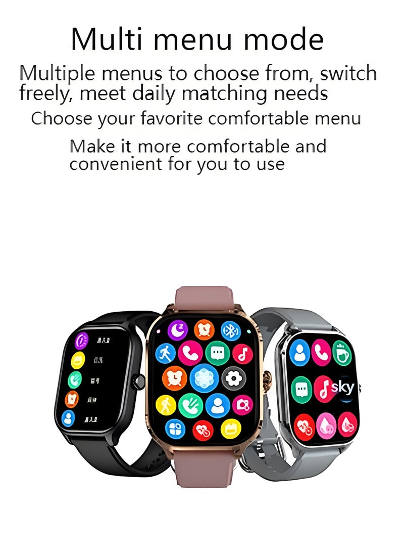 Smart watch Bluetooth call 2.01inch heart rate blood pressure H9 sports watch - Image 5