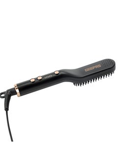 GEEPAS Hair and Beard Straightening Brush- GHBS86066 Smooth and Comb-Like Design for Beard & Hair, Perfect For Salon And At Home Styling  - Image 1