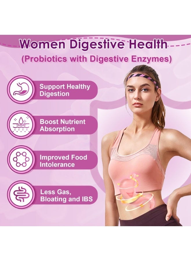 Nature Target Women’s Probiotics 100 Billion CFUs – 31 Strains with Prebiotics, Cranberry & Digestive Enzymes – Supports Digestive, Gut & Immune Health – 90 Veggie Capsules - Image 3