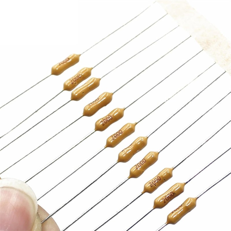 T1A الحجم 2 4x7 مم محوري الرصاص الصمامات الصفراء 50 قطعة 125 فولت 250 فولت متعدد الأمبيرية من 63 مللي أمبير إلى 15 أمبير - Image 3