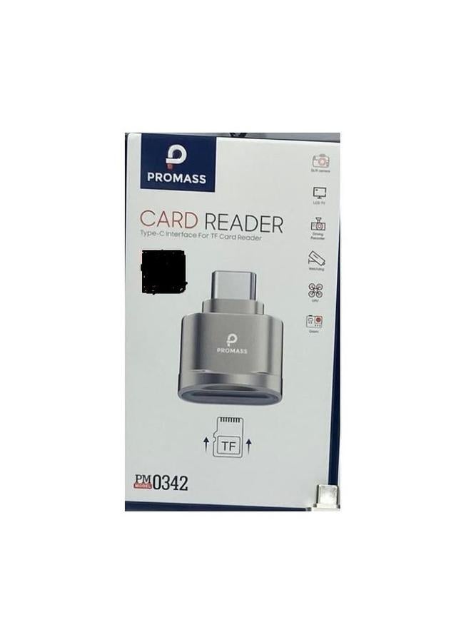 PROMASS TF Card Reader, USB-C to TF Card Reader, Type C TF Memory Card Reader Adapter OTG USB 3.0 for Window Mac OS X Android - Image 1