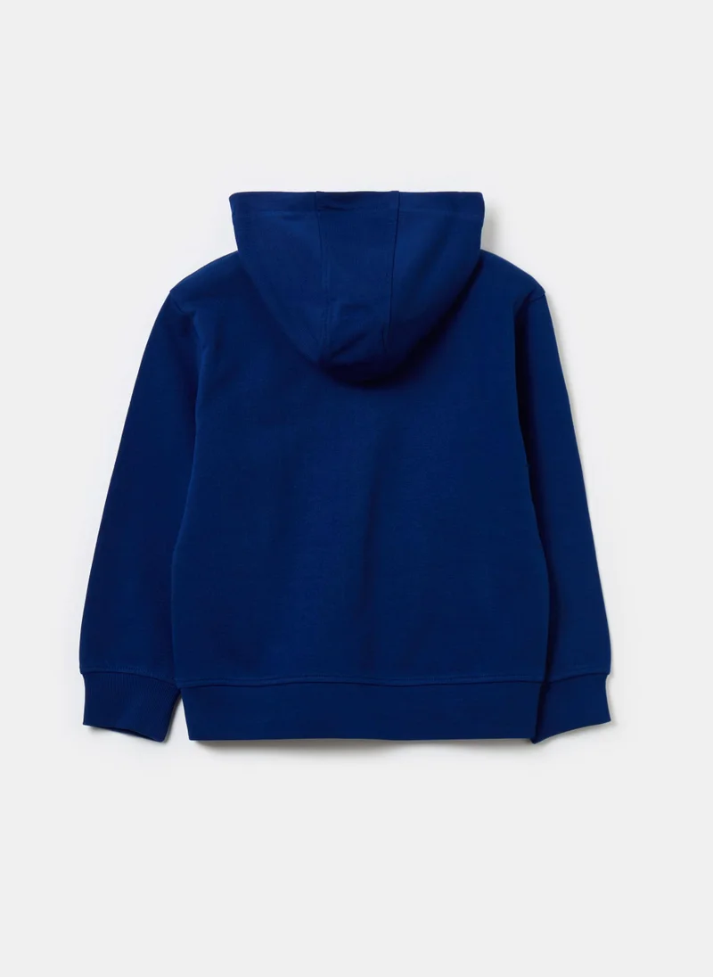او في اس Full-zip sweatshirt in French terry with hood
