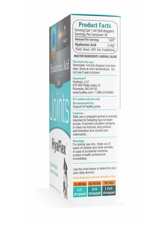 Hyalogic HyaFlex Hyaluronic Acid for Dogs - Premium Pet Supplies for Joint, Skin, Eye, and Coat Maintenance - Natural Joint Supplement for Dogs to Enhance Mobility (30ml) - Image 3