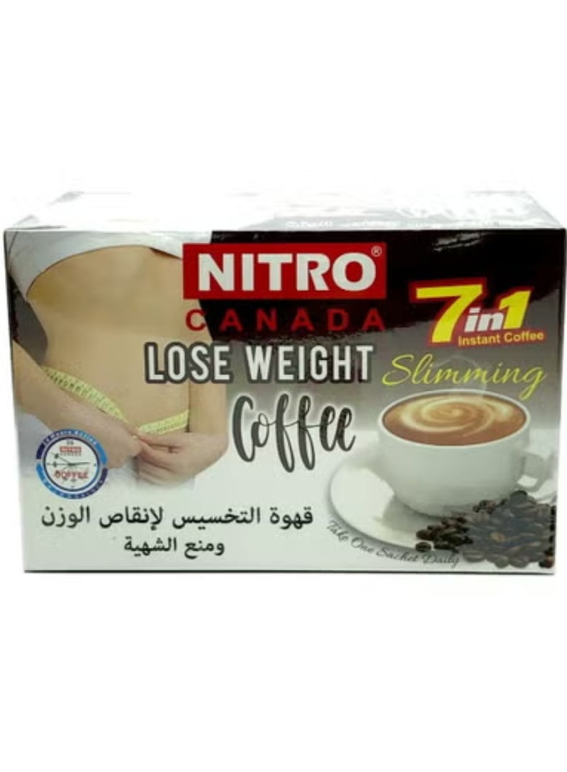 نيترو كندا 7 في 1 قهوة التخسيس وفقدان الوزن 12 كيس