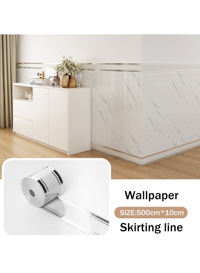 PVC الرخام بريق ورق الحائط الحدود الحديثة هندسية الجدار تغطي الحدود ملصق قشر وعصا الجدار الحدود باكسبلاش ذاتية اللصق الحدود ديكور بلاط ملصقات مطبخ مجلس الوزراء المرحاض الحدود