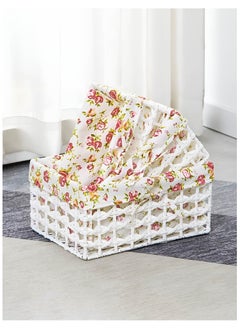 Cozy Nest Set of 3 Eco-Friendly Handwoven Storage Baskets – Durable Rectangular Woven Bins with Sturdy Plastic Frame, Removable Fabric Lining, Decorative Macrame Design for Sundries, Toys, Books, Toiletries, and Elegant Home Organization  - Image 5