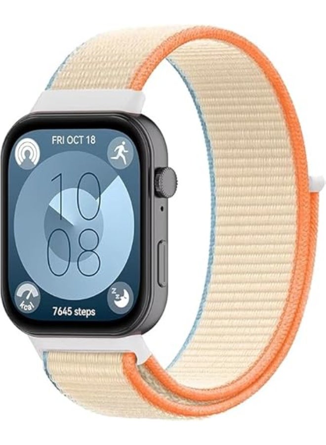 Huawei sports band compatible with Fit 3, made of nylon with an adjustable size. (Mlik tea)