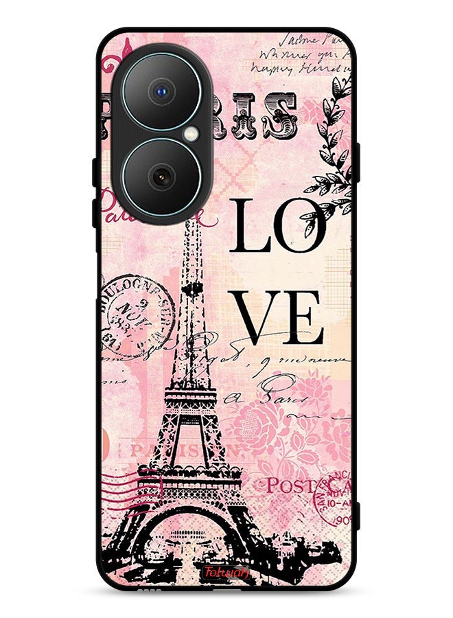Tolwak Huawei Nova Y73 Protective Case Cover Paris Love