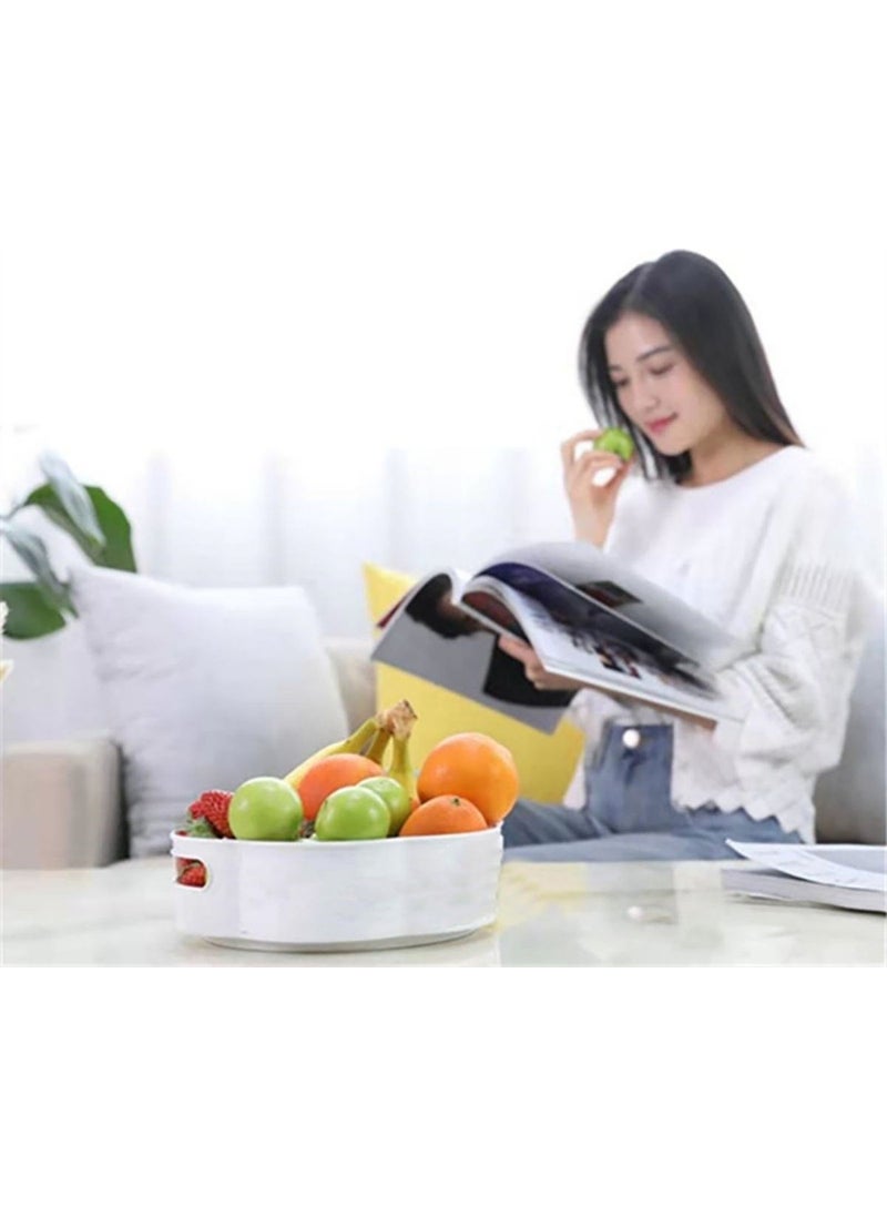 360 Degree Rotating Mechanism Round Tray Form Presentation and Service Organizer Table