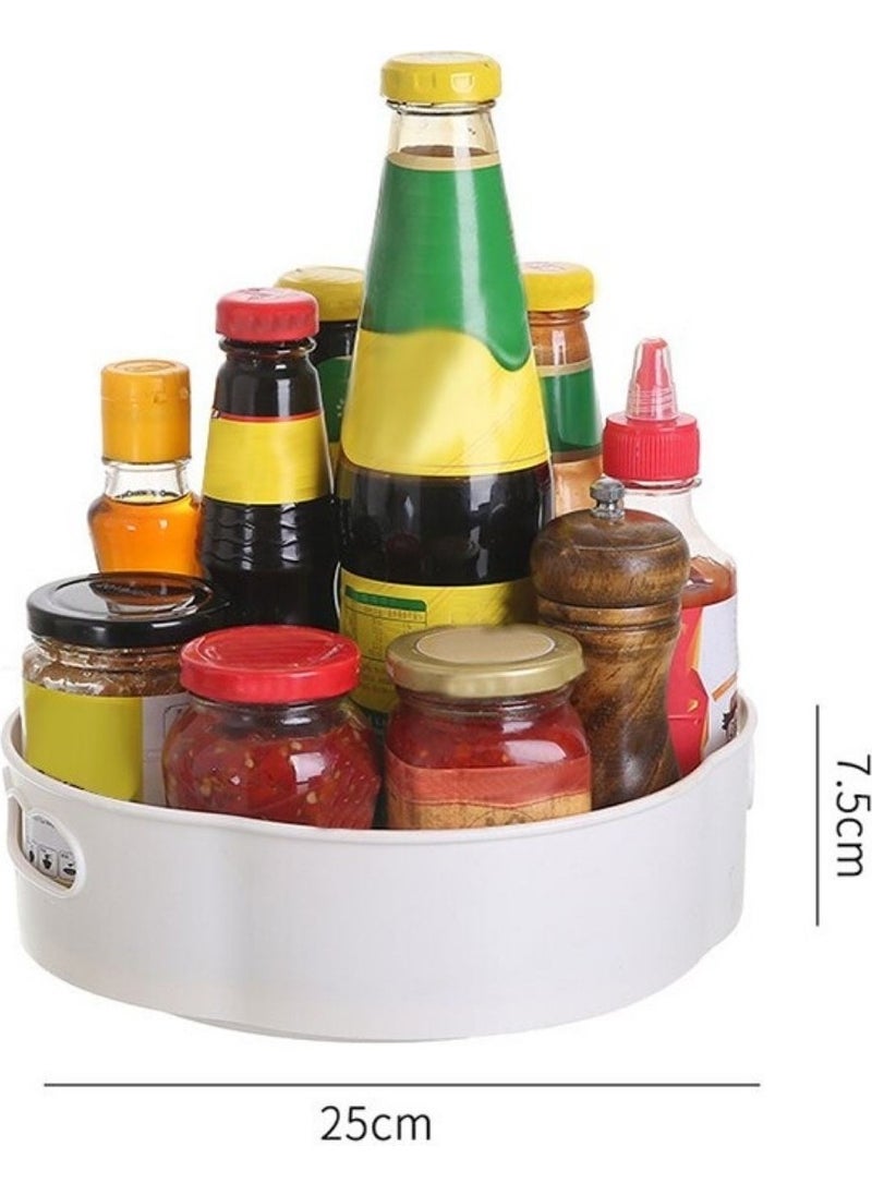 360 Degree Rotating Mechanism Round Tray Form Presentation and Service Organizer Table