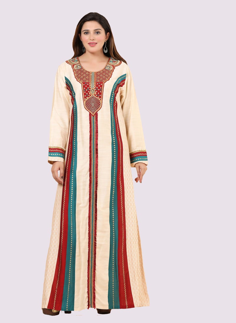 سارة أرابيا سارة بولكا دوت-سربنتين طباعة جلابية - Image 1