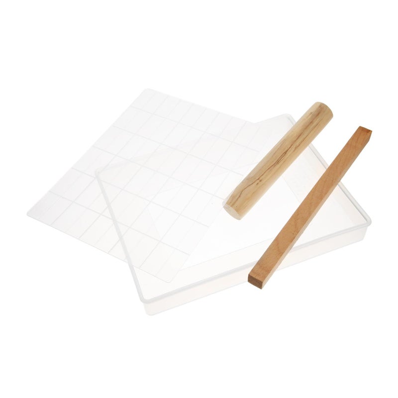 Zerodeko Nonstick Nougat Pastry Cooling Kit With Rolling Pin Baking Plates - Image 2