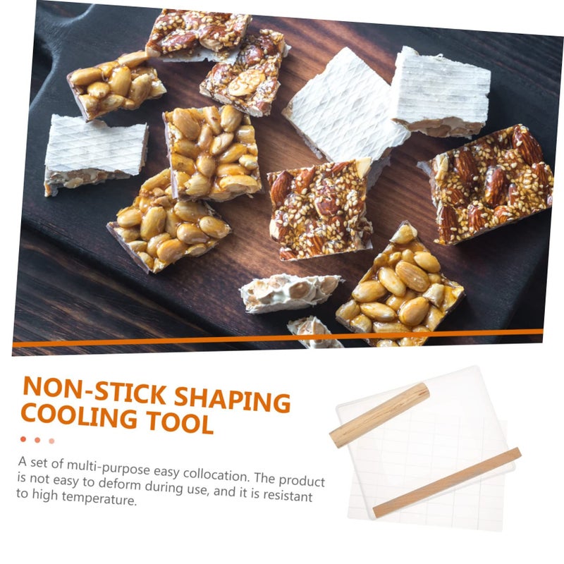 Zerodeko Nonstick Nougat Pastry Cooling Kit With Rolling Pin Baking Plates - Image 5