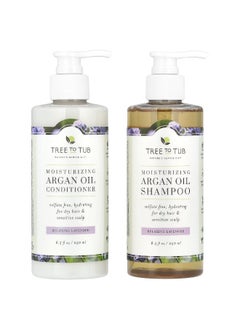Tree to Tub Tree To Tub, Moisturizing Argan Oil Shampoo & Conditioner Set, For Dry Hair, Relaxing Lavender, 2 Piece Set, 8.5 fl oz (250 ml) Each  - Image 1
