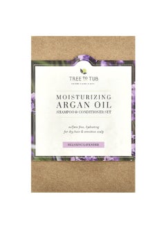 Tree to Tub Tree To Tub, Moisturizing Argan Oil Shampoo & Conditioner Set, For Dry Hair, Relaxing Lavender, 2 Piece Set, 8.5 fl oz (250 ml) Each  - Image 2