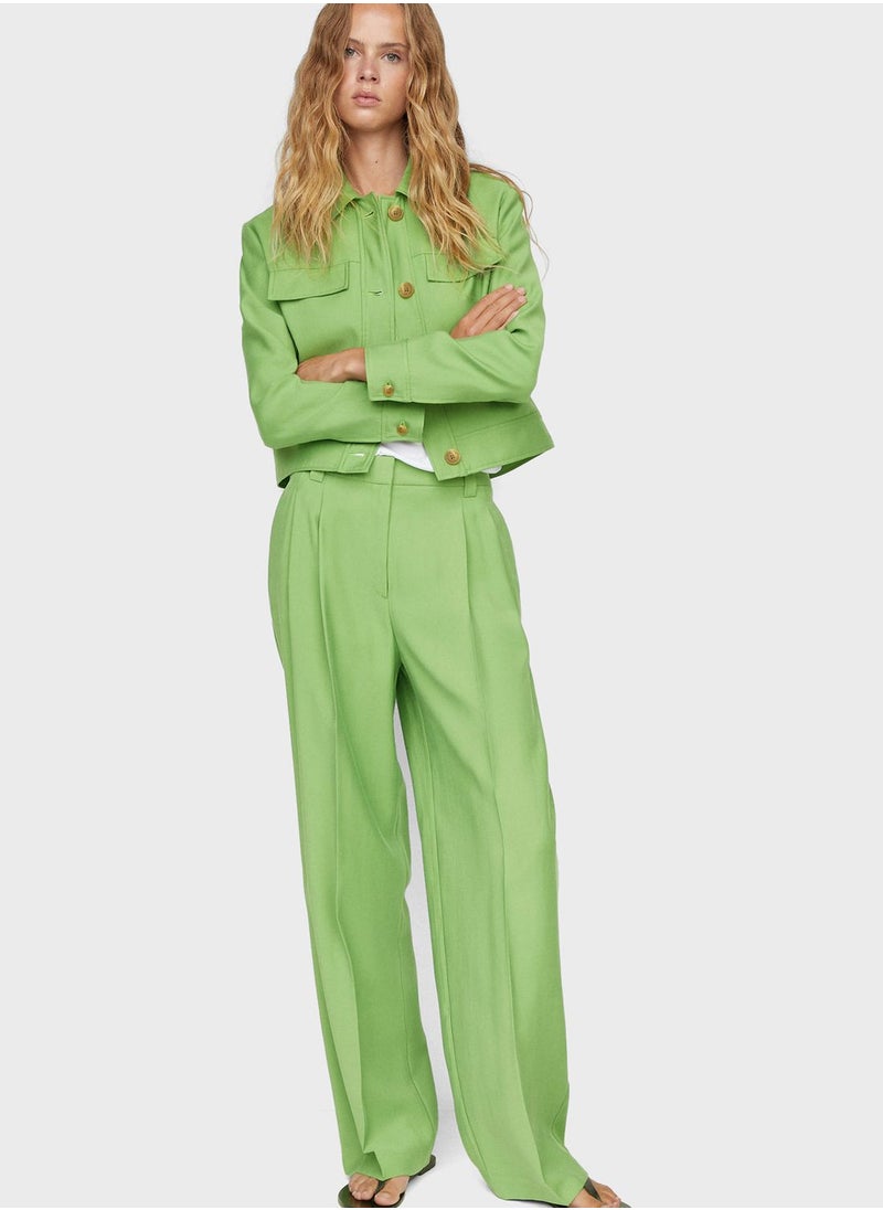 MANGO - High Waist Pants - Image 1