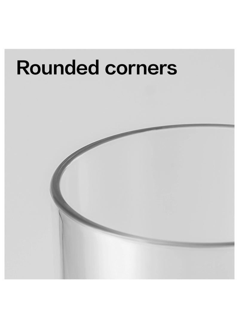 Deli 1-Piece Round And Clear Pen Holder 104x79x79mm Size  - Image 2