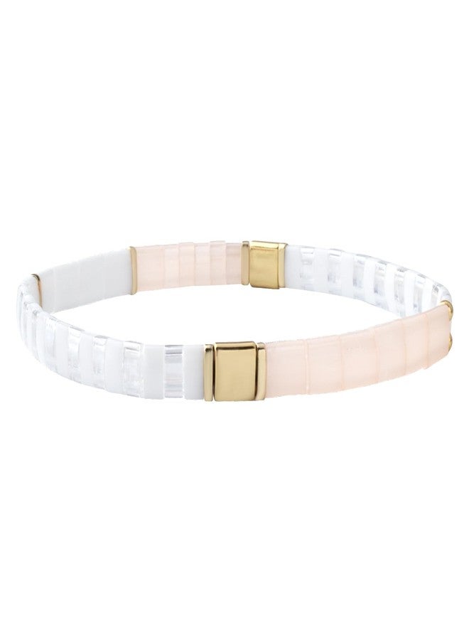 KELITCH Stretch Bracelets Shell Pearl Beads Bracelets Colorful Friendship Bracelets for Women (10B) - Image 1