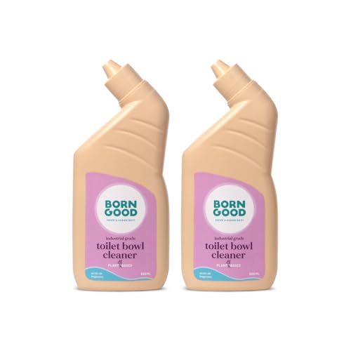 Born Good Industrial Grade Natural Toilet Bowl Cleaner | Arctic Air | Removes Yellow Stains, Limescale & Germs | Non-Toxic, Plant-Based, Biodegradable, Eco-Friendly | Organic (500mlx2) - Image 1