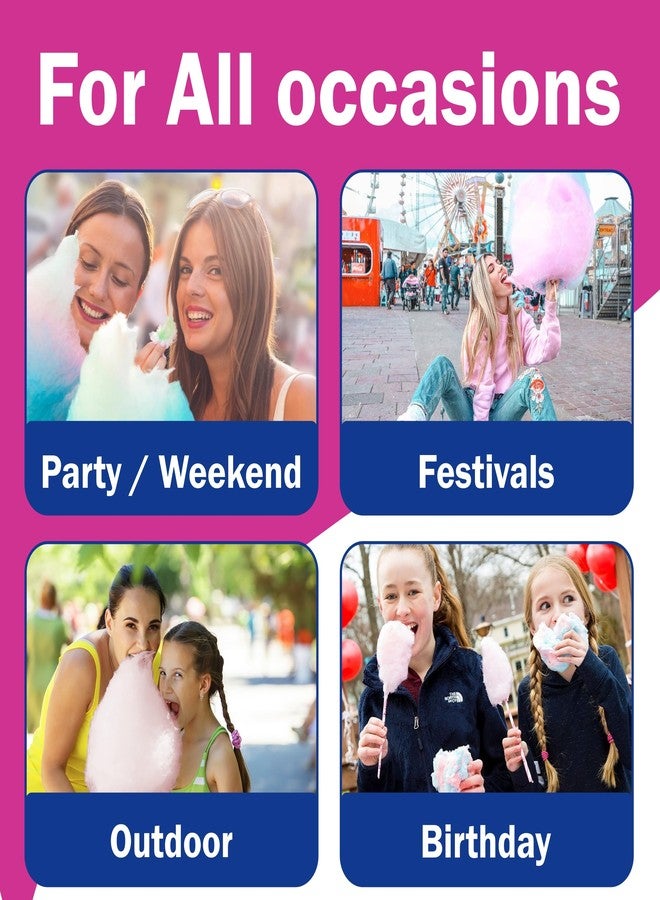 Concession Essentials - CE Floss Sugar -2pk Cotton Candy Floss Sugar 2 Pack (Pink Vanilla and Blue Raspberry) - Image 2