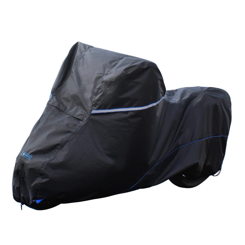 FENRIR 420D Oxford Cloth 886 225CM Motorcycle Cover Exhaust Pipe AntiScalding Waterproof Outdoor Outside Storage for Naked Sprot Supermoto Motocross Cruise Street Bike Supersport Scooter Dirt Bike
