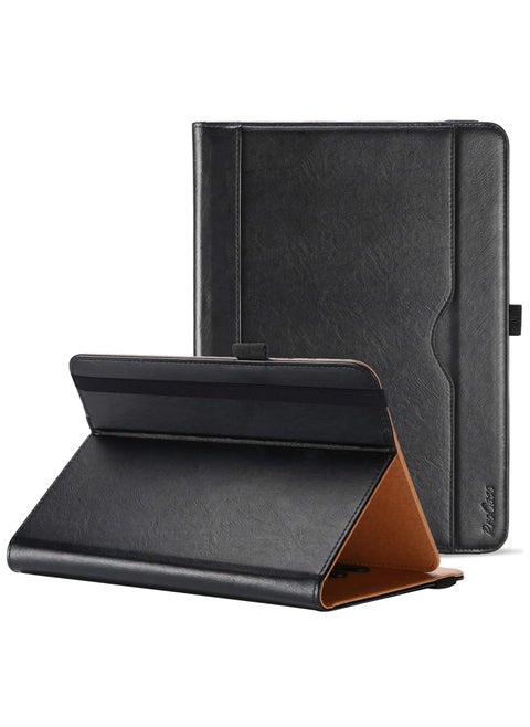 Universal Case For 9 10 Inch Tablet Stand Folio Universal Tablet Case Protective Cover For 9 Inch 10.1 Inch Touchscreen Tablet With Adjustable Fixing Band And Multiple Viewing Angles – Black