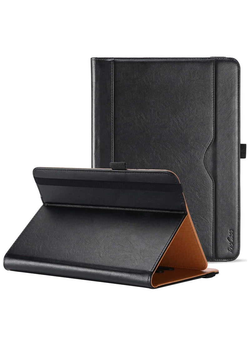 Procases - Universal Case For 9 10 Inch Tablet Stand Folio Universal Tablet Case Protective Cover For 9 Inch 10.1 Inch Touchscreen Tablet With Adjustable Fixing Band And Multiple Viewing Angles – Black - Image 1