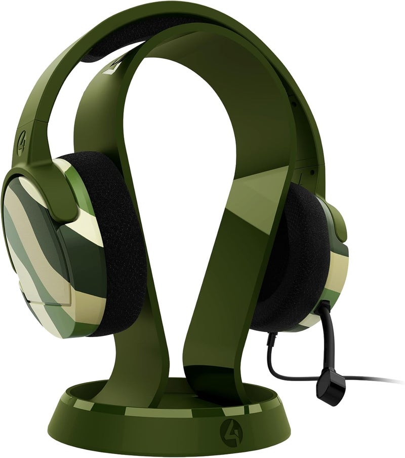 4gamers Panther Gaming Headset with Stand - Wave Forest, Compatible with PS4, PS5, Xbox, Switch & PC - Image 2