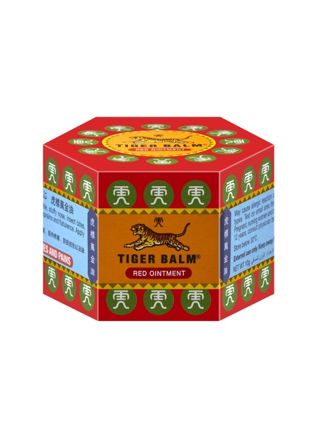 TIGER Balm Red Ointment | Warm Relief For Muscle Pains and Itches Due To Insect Bites | Fast Acting Pain-Relief Properties | 10gm - Image 2