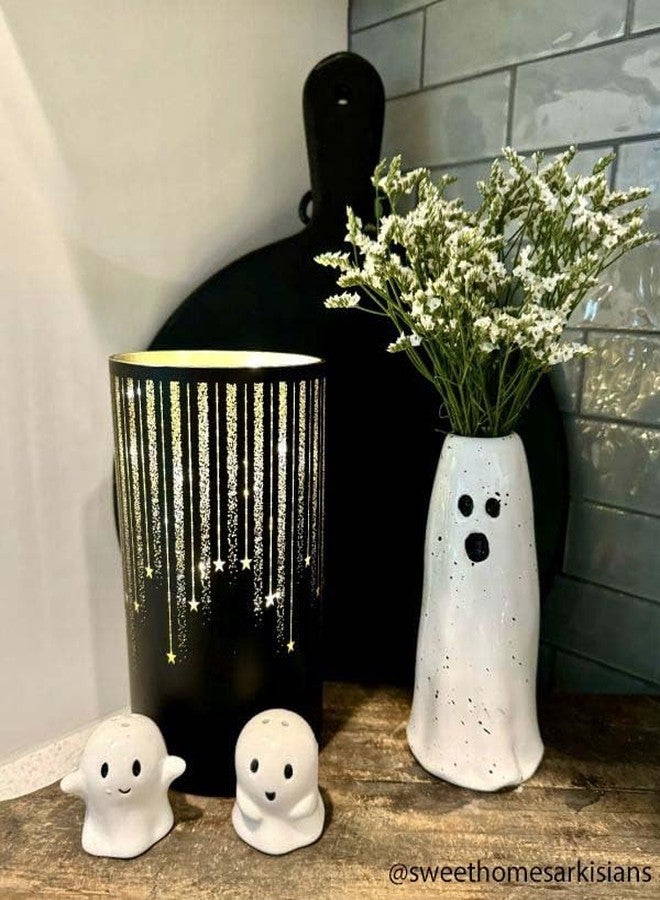 Mud Pie Ghost Vases, Tall, 4 3/4" x 2 1/2" Dia - Image 3