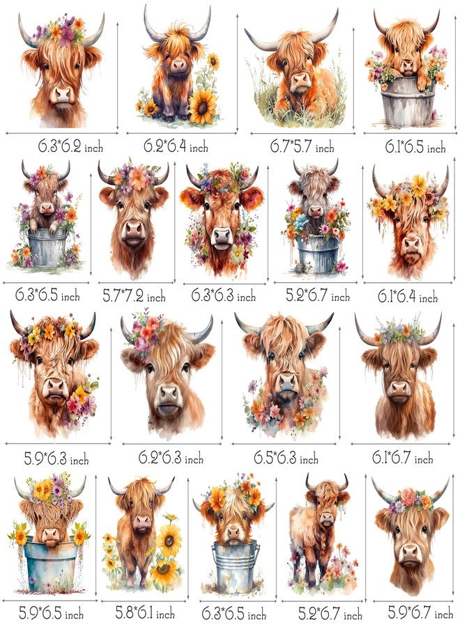 اوموني 20 قطعة من دوامات تعليق بقرة المرتفعات، زينة حفلات بقرة المرتفعات الغربية، ديكور سقف لحفلات أعياد الميلاد على شكل بقرة المرتفعات، زينة أعياد الميلاد، مستلزمات حفلات استقبال المولود الجديد - Image 2