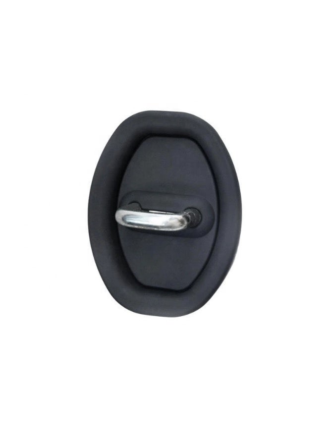 Generic Black,4 pieces per pack,Universal Silicone Car Door Shock Absorption Buffer Pad Door Lock Buckle Protective Cover Car Door Mute Protection Pad  - Image 1