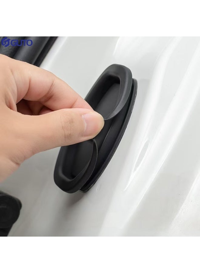 Generic Black,4 pieces per pack,Universal Silicone Car Door Shock Absorption Buffer Pad Door Lock Buckle Protective Cover Car Door Mute Protection Pad  - Image 5