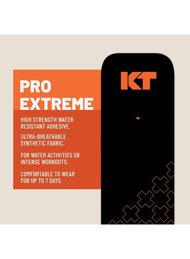 KT Tape Pro Extreme Synthetic Kinesiology Athletic Tape, 20 Count, 10” Precut Strips, Titan Tan - Image 5