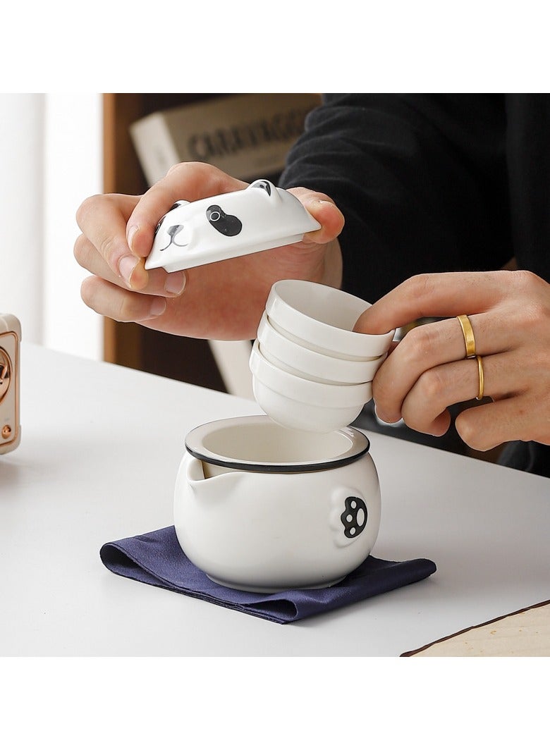 general The Panda Travel Tea Set is a great way to enjoy tea time and give it as a gift to friends and family - Image 3