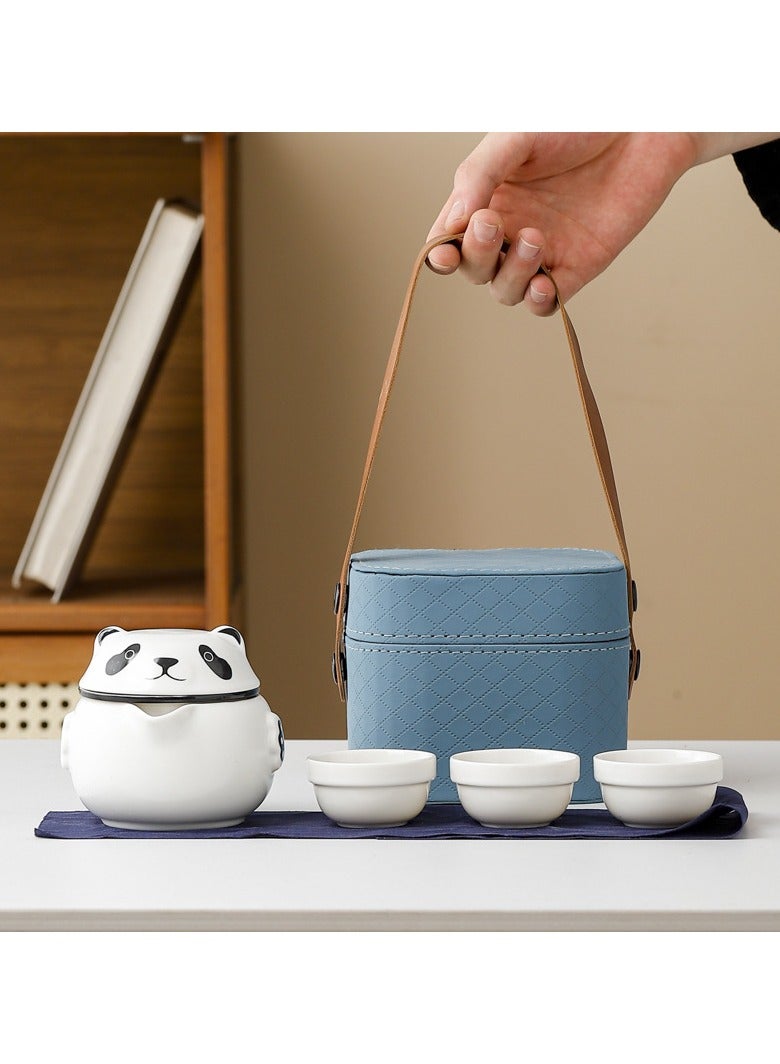 general The Panda Travel Tea Set is a great way to enjoy tea time and give it as a gift to friends and family - Image 1