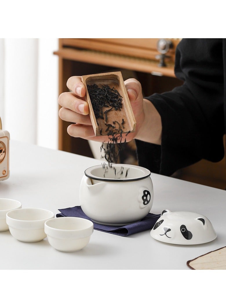 general The Panda Travel Tea Set is a great way to enjoy tea time and give it as a gift to friends and family - Image 2