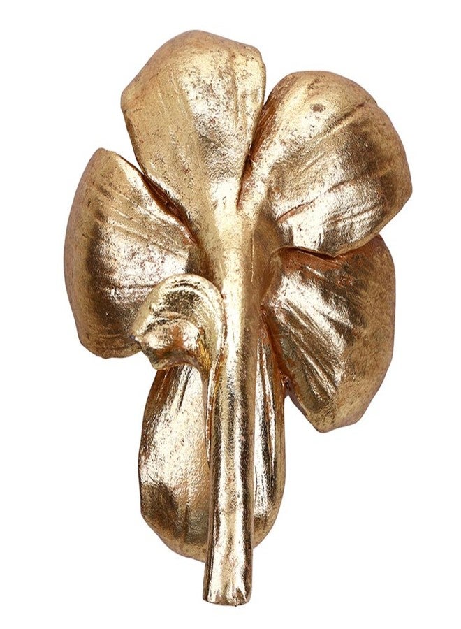 47th & Main Golden Sculptural Botanical Flower Accent Modern Décor for Coffee Table, 4.5" x 3.25" x 3" Tall, Gold Magnolia - Image 3