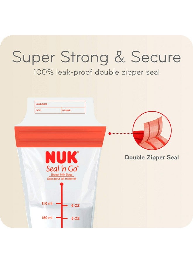 NUK Simply Natural Seal N' Go Breast Milk Bags 100 Ct - Image 3