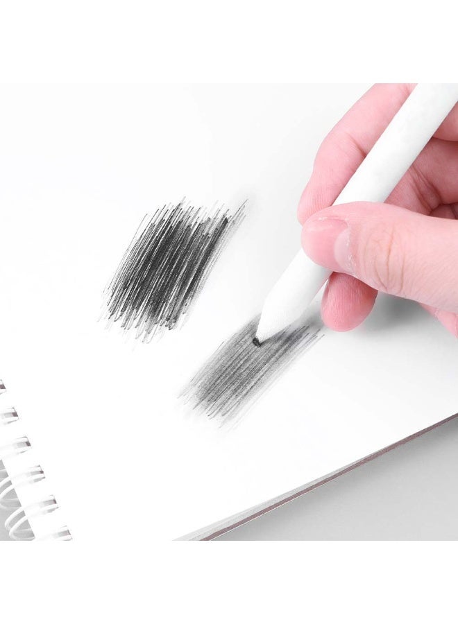 Keep Smiling 7-Piece Charcoal Pencil Art Kit with Eraser & Blending Stumps – Extra Smooth Artist Quality - Image 3