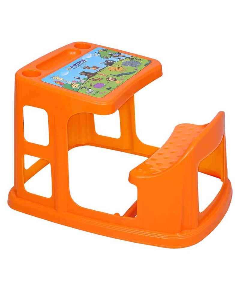 PRIMA طاولة دراسة للأطفال من برايم جونيور وسينيور مع كرسي بلاستيكي وحامل أكواب للأطفال من عمر 25 سنة - Image 3