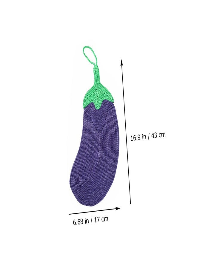 balacoo Cat Scratching Pads Sisal Eggplant Shaped Scratch Board Cat Toys Floor Scratch Mat Scratcher Playing Mat for Pet Supplies - Image 5