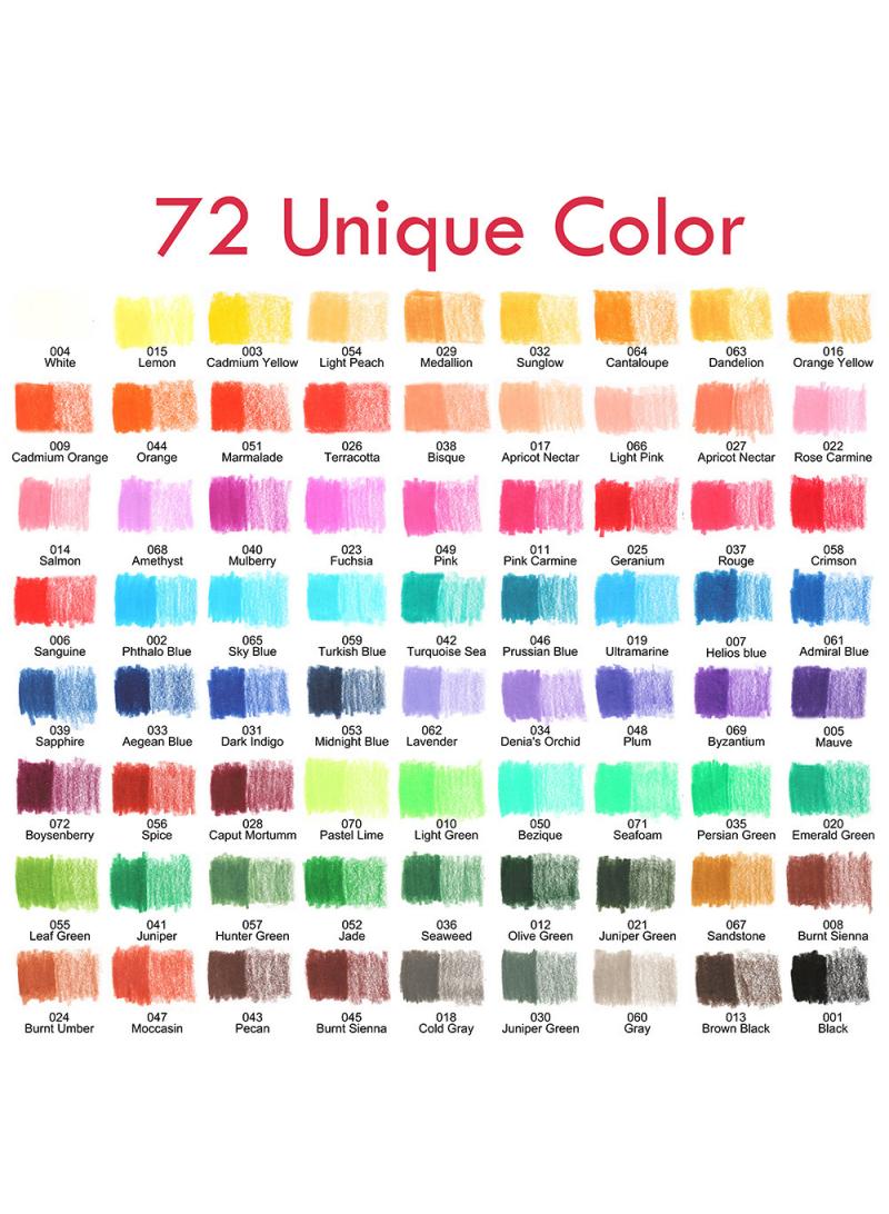 general 72 Color Oily Color Pencil Suit Art Painting Color Lead Oily - Image 5