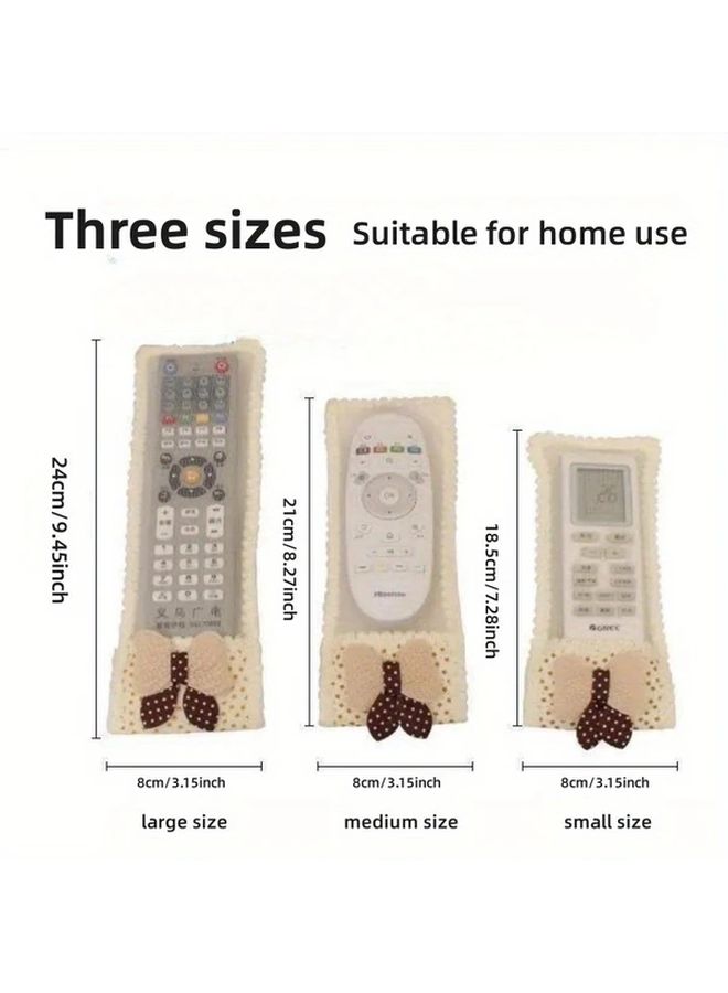 Bear Beige Remote Control Cover Medium Size 8 27x3 15 Inch Cute Home Use - Image 3