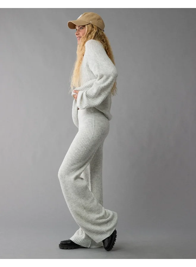 امريكان ايجل AE High-Waisted Wide-Leg Sweater Pant