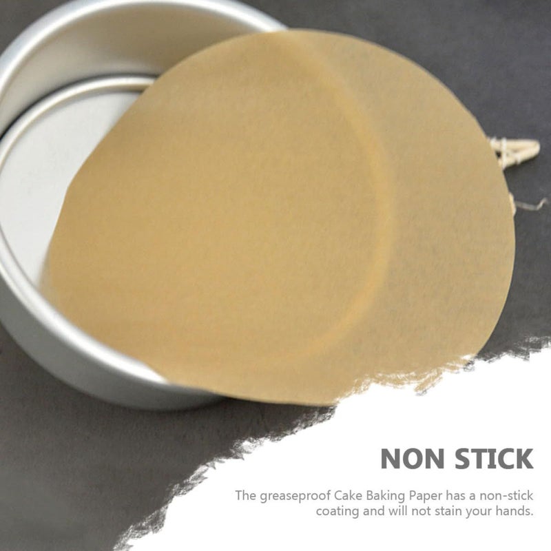 Unbleached Nonstick Parchment Paper Rounds 9 Inch 100 Sheets for Baking - Image 5