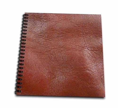 3dRose db_29794_1 Vintage Rust Leather Like-Drawing Book, 8 by 8-Inch - Image 1