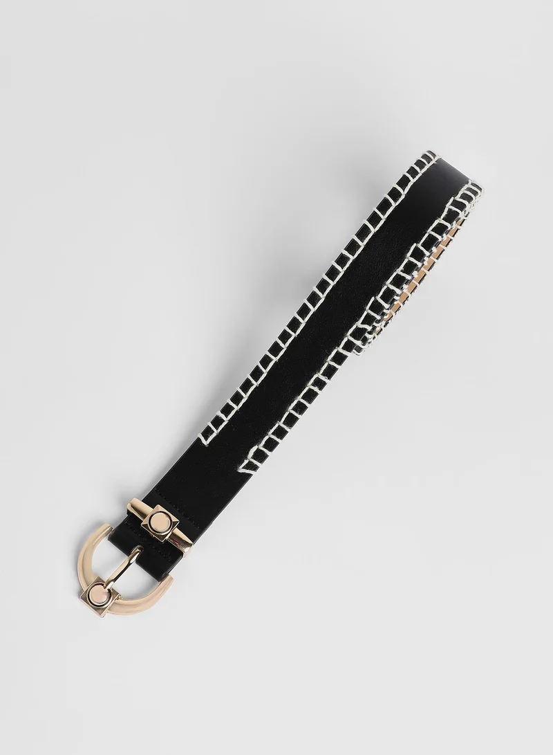 Haute Sauce Casual Belt with Buckle Detail