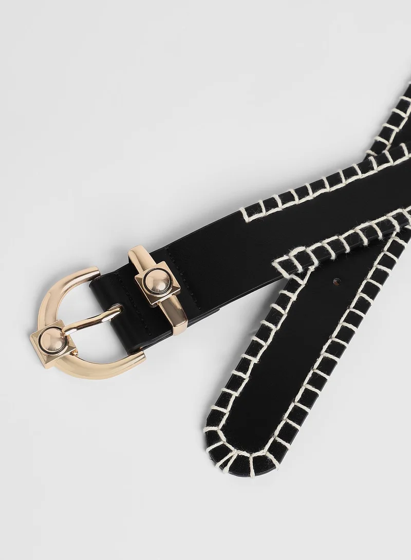 Haute Sauce Casual Belt with Buckle Detail