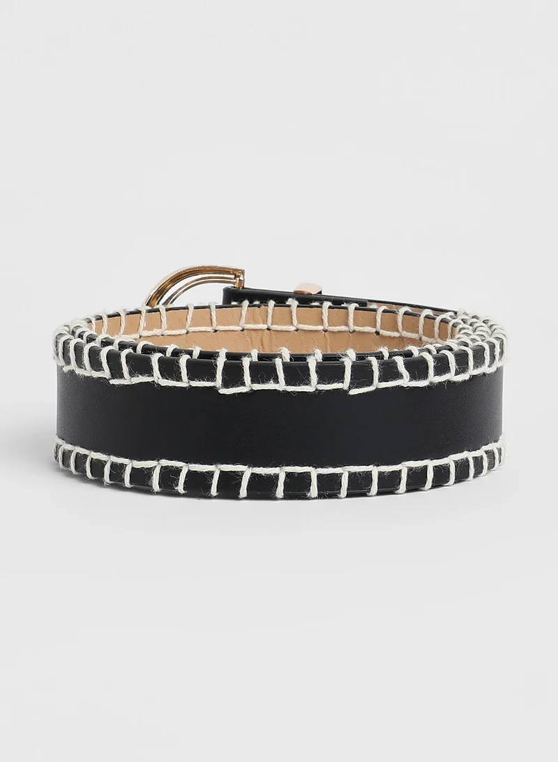 Haute Sauce Casual Belt with Buckle Detail